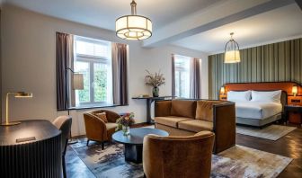 Spacious king suite at DoubleTree By Hilton Brussels City.