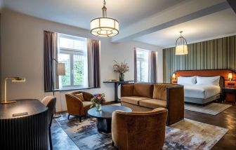 Spacious king suite at DoubleTree By Hilton Brussels City.