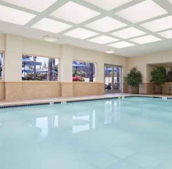 Indoor pool at Embassy Suites By Hilton San Diego-La Jolla.