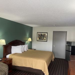 King room with natural light at Loyalty Inn Hawkinsville.