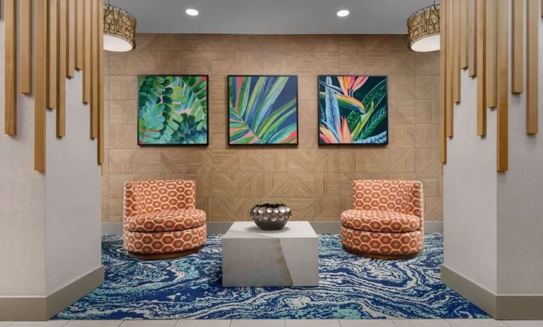 Lobby seating at Hyatt Place Orlando I-Drive.