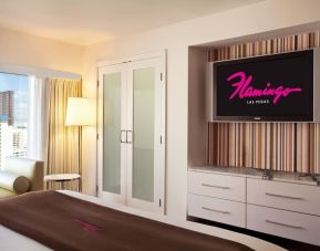 King room with TV at Flamingo Las Vegas.