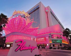 Hotel exterior at Flamingo Las Vegas.