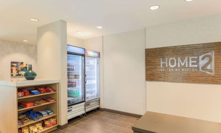 Snack bar at Home2 Suites By Hilton West Sacramento.