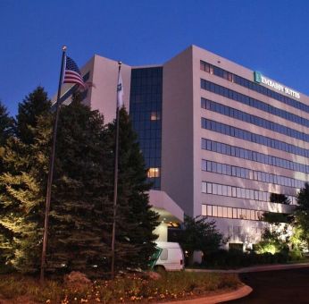 Hotel exterior at Embassy Suites By Hilton Denver Tech Center.