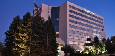 Hotel exterior at Embassy Suites By Hilton Denver Tech Center.