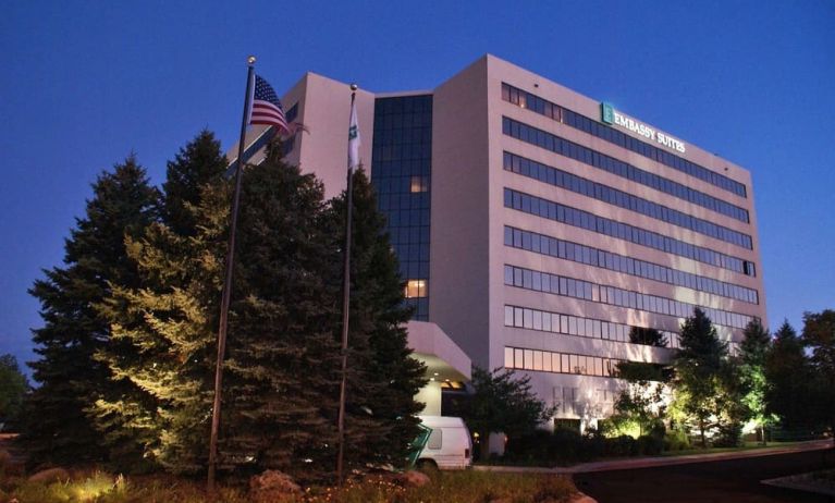 Hotel exterior at Embassy Suites By Hilton Denver Tech Center.