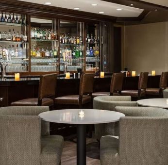 Hotel bar at Embassy Suites By Hilton Denver Tech Center.