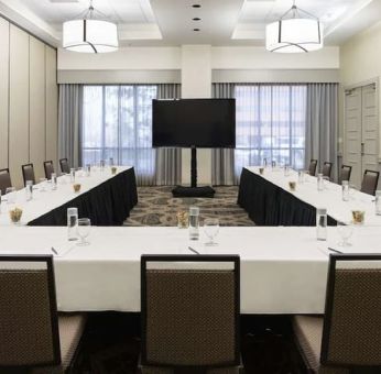 Meeting room at Embassy Suites By Hilton Denver Tech Center.