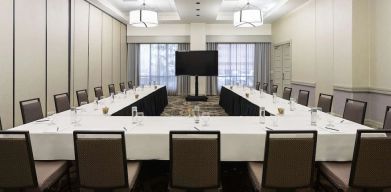 Meeting room at Embassy Suites By Hilton Denver Tech Center.