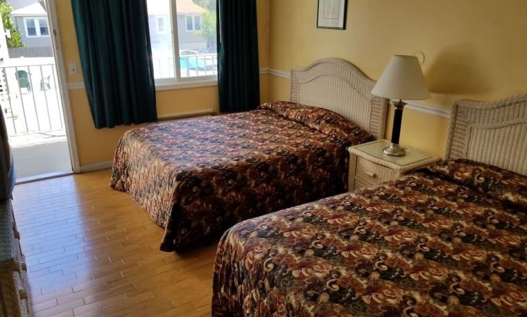 Day use room with two double beds at Bay Breeze Motel.