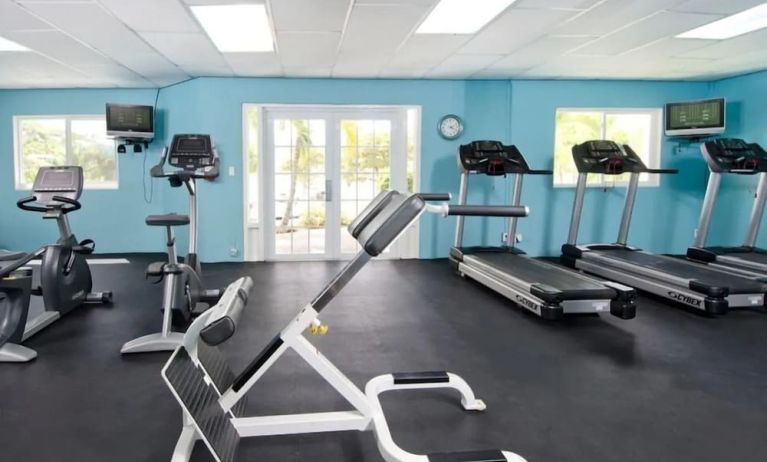 Fitness center at Oyster Bay Beach Resort.