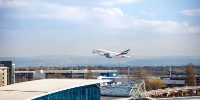 Airport view at Ibis Budget Manchester Airport.