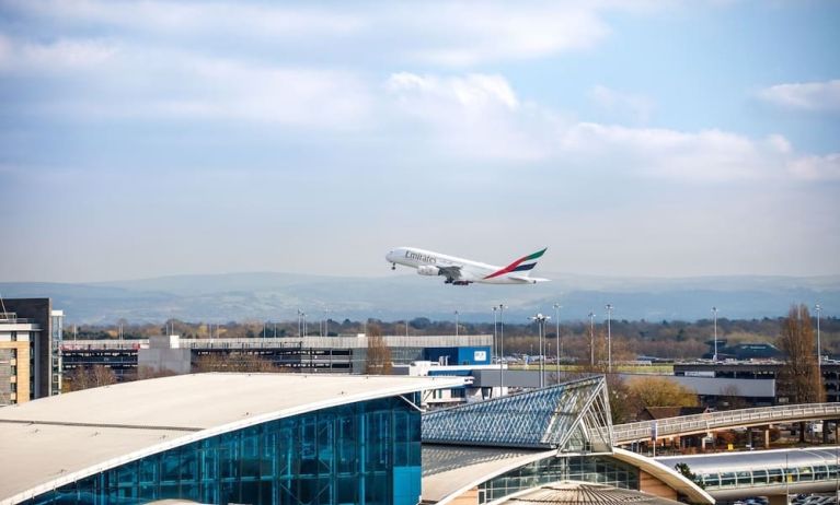 Airport view at Ibis Budget Manchester Airport.