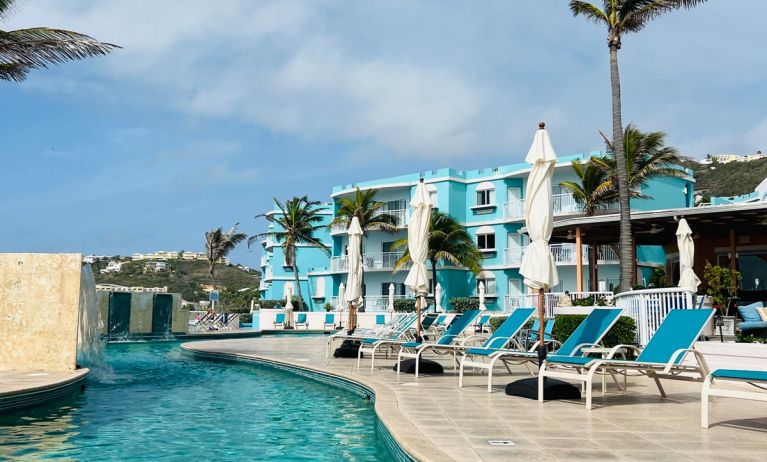 Sparkling water of the Infinity Pool at Oyster Bay Resort in St. Maarten.