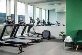 Fitness center at Holiday Inn Manchester Airport. 