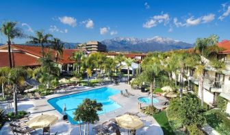 Outdoor pool at DoubleTree By Hilton Ontario Airport.