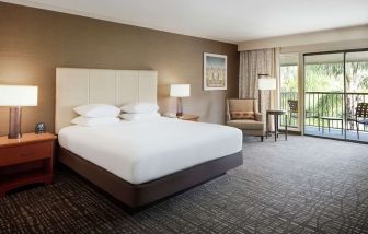 Day use room with balcony at DoubleTree By Hilton Ontario Airport.