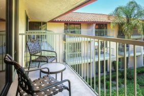 Day use room with relaxing outdoor balcony at DoubleTree By Hilton Ontario Airport.