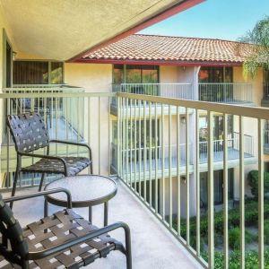 Day use room with relaxing outdoor balcony at DoubleTree By Hilton Ontario Airport.