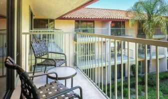 Day use room with relaxing outdoor balcony at DoubleTree By Hilton Ontario Airport.