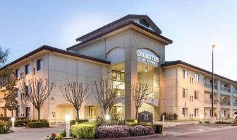 Hotel exterior at DoubleTree By Hilton Ontario Airport.