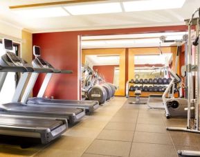 Fitness center at DoubleTree By Hilton Ontario Airport.