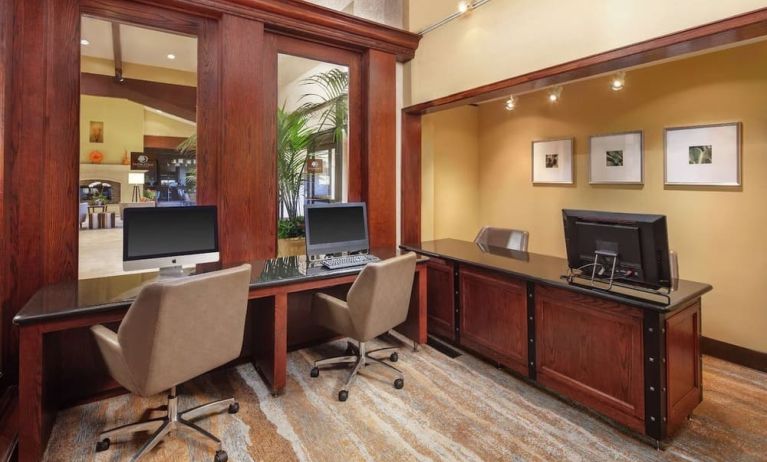 Business center at DoubleTree By Hilton Ontario Airport.