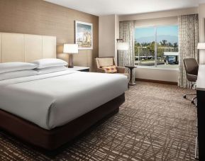 Day room with work station at DoubleTree By Hilton Ontario Airport.