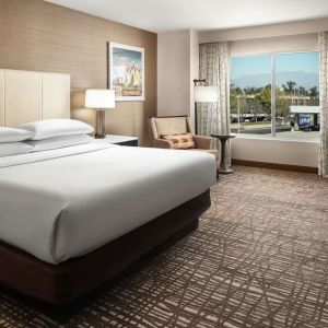 Day room with work station at DoubleTree By Hilton Ontario Airport.