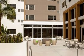 Outdoor terrace at Element Miami Doral.