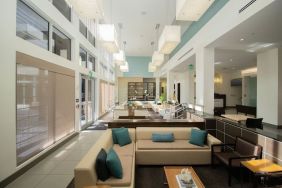 Lobby and lounge at Element Miami Doral.