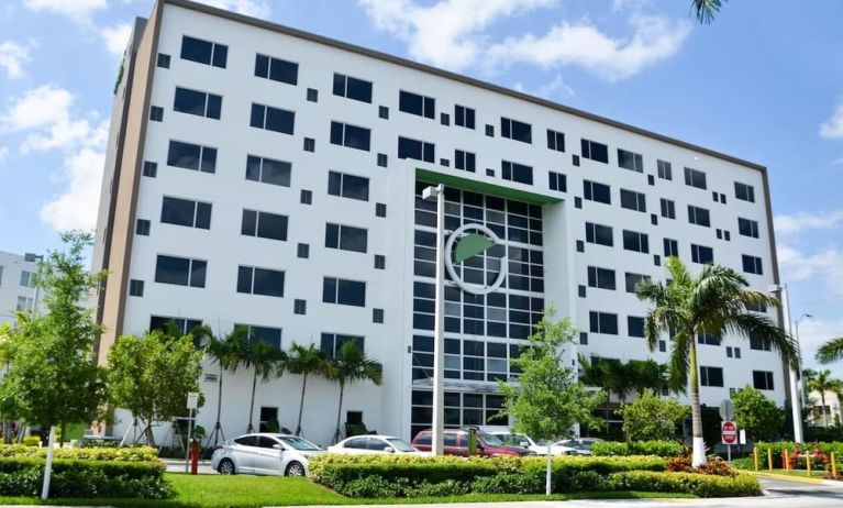 Hotel exterior at Element Miami Doral.