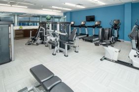 Fitness center at Element Miami Doral.