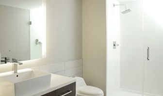 Guest bathroom at Element Miami Doral.