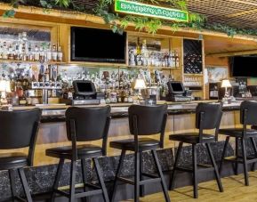 Hotel bar area at Uptown Oasis San Jose Airport.