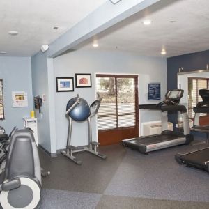 Fitness center at La Hacienda San Jose Silicon Valley.