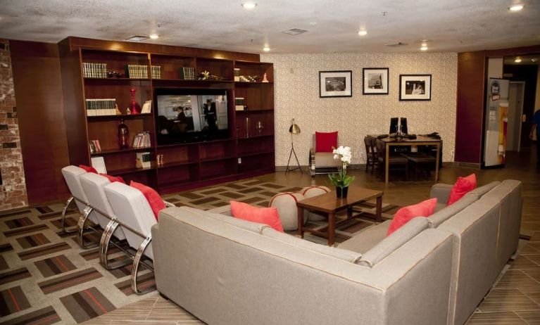 Lounge and coworking space at La Hacienda San Jose Silicon Valley.