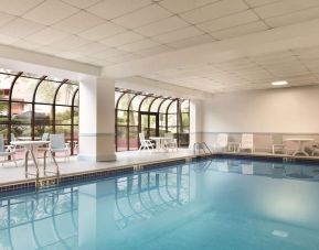 Indoor pool at Laguardia Plaza Hotel.