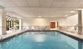 Indoor pool available at Laguardia Plaza Hotel.