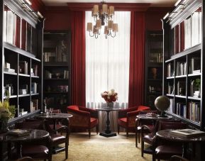 Hotel library at NoMad London.