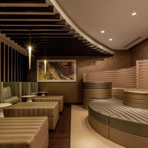 Spa and sauna at Hilton Aberdeen TECA.