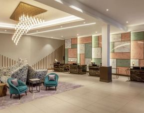 Lobby and entrance at Hilton Aberdeen TECA.