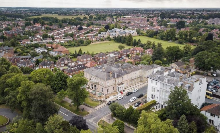 Hotel exterior from bird's eye view at Elmbank York, Tapestry Collection By Hilton.