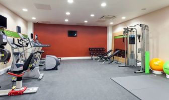 Fitness center at Hampton By Hilton London Gatwick Airport.