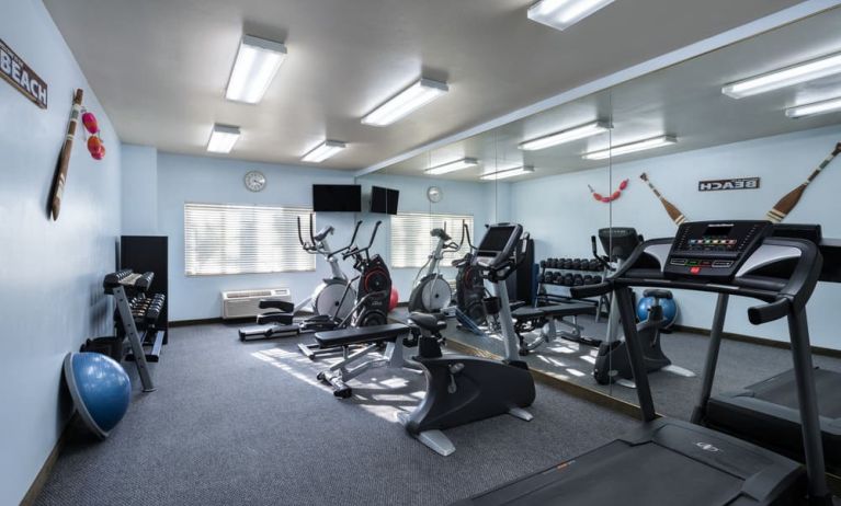 Fitness center at Hotel Marguerite.