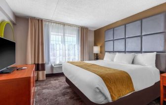 King room with TV at Comfort Inn & Suites Nashville Near Tanger Outlets.