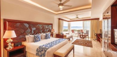 Spacious king room with terrace at Grand Miramar All Luxury Suites & Residences.