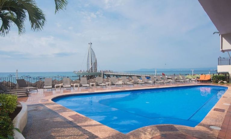 Luxurious outdoor pool at Hotel Delfin PV Beach Resort.