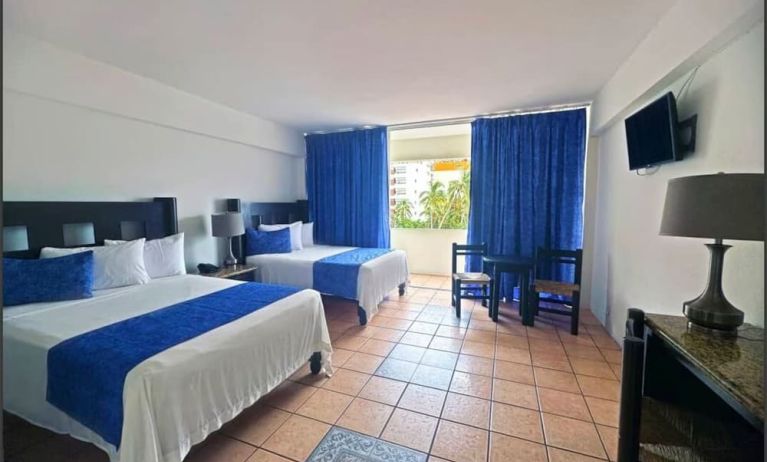 Spacious day use room with natural light at Hotel Delfin PV Beach Resort.